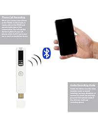 Dispositivo RecorderGear PR200 de grabación de llamadas de teléfonos celulares iPhone y Android por Bluetooth