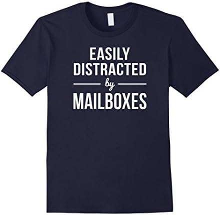 Men's Easily Distracted by Mailboxes Large Navy