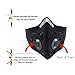 Newtall Workout Training Fitness Mask MMA High Altitude Simulation Dustproof Mask Activated Carbon Filtration Exhaust Gas Anti Pollen Allergy PM2.5 Face Mask for Running Cycling Outdoor Sports (Black)