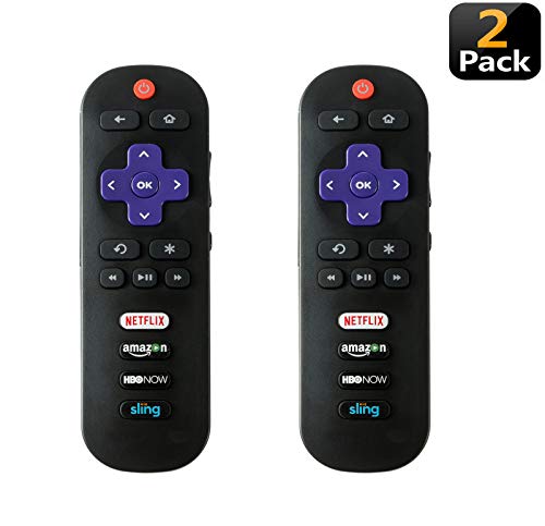 Remote Control Compatible with TCL ROKU TV 55S405 40S3800 50UP120 65S401 32S301 32S850 32S3700 32s305 32S3750 43FP110 43UP120 48FS3700 48FS3750 50FS3850 50UP120 28S3750 32FS3700 32S850 (2 Pack only)