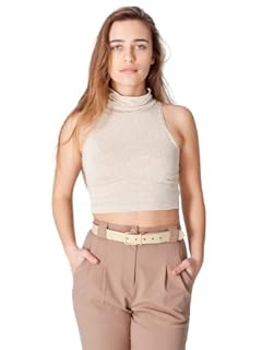 cotton spandex sleeveless crop top