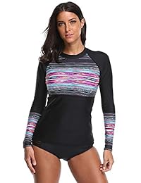 Attraco, camisa manga larga hipoalergénica estilo atlético. Sirve como top de traje de baño, con protección solar UPF 50+.