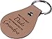 Only the Best Dads Get Promoted to Grandpa Leather Key Chain - Great Gift for Father's Day, Birthday, or for Dad, Grandpa, Grandfather, Papa, Husband