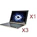 KuGi Protector and Keyboard Screen Protector for Lenovo Yoga Book, 1 Pack 9H Hardness Tempered Glass Screen Protector and 3 Pack HD Clear Keyboard Protector for Lenovo Yoga Book Tablet (Clear)