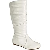 Wells Collection Womens Boots Soft Slouchy Flat Low Heel Mid-Calf Under Knee High