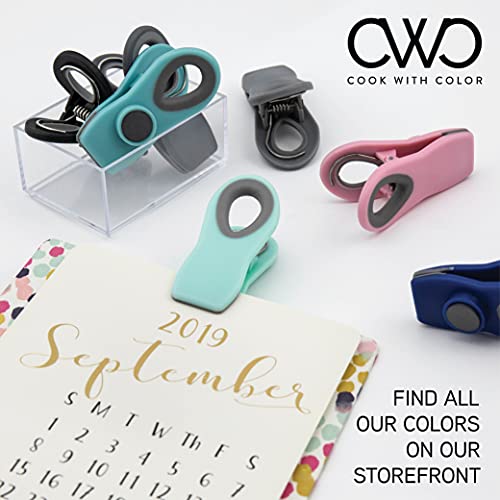 Cook with Color 5 Pc Chip Bag Clips, Kitchen Clips, Chip Clips