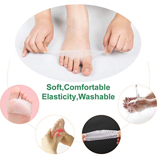 image for Feeke Metatarsal Pads Toe Separators Ball of Foot Cushions Forefoot Pa