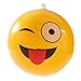 Fun Central AZ900 12 Pieces 12 Inches Emoji Inflatable Beach Balls, Fun Emoji Beach Balls, Emoji Beach Balls for Kids - Perfect for Beach Parties, Pool Parties, Concert - Assorted