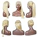Blonde 360 Lace Frontal Wig Straight Human Hair Wig 613 Pre Plucked for Black Women 150% Density Glueless Brazilian Virgin Remy Wig Blonde 360 Frontal Lace Wig for High Ponytail and Bun Lace Front Wig