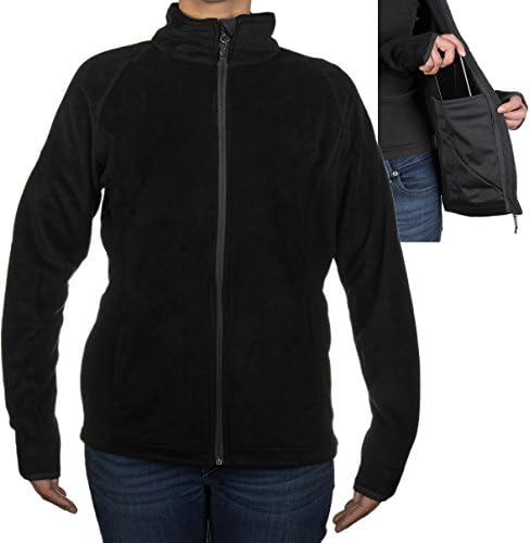 JGS Outfitters Women’s Polar Fleece Zipper Jacket Lightweight Warm Sweater Shirt