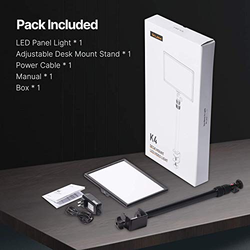 VIJIM Key Light,Streaming Lights with 38'' Extendable Desk Stand