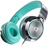 Artix CL750 Opvouwbare, Geluidsisolerende On-Ear Koptelefoon met Draad en Microfoon en Volumeregeling, Stereo…