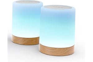 LuvLink Friendship Lamps No Subscription WiFi Touch Lamp for Long Distance Relationships, Couples, Friends & Family - Gift Ready (Set of Two)