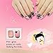 False Nails for Kids 24 Pcs Press On Girls Cute Fake Nails Tips