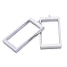 10pcs 40.4x21.5mm Rectangular Framework Open Back Pendant,zinc Alloy Accessories,Resin Mould,Silver Plated