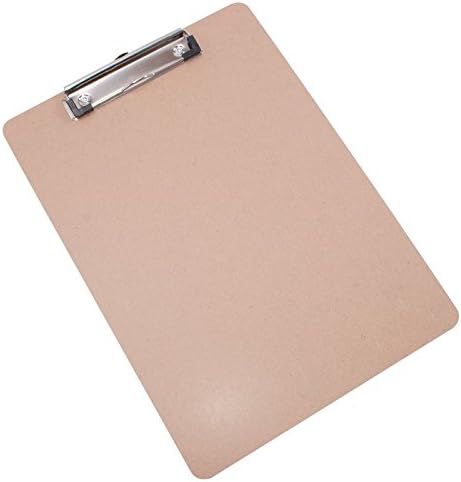 Portable Drawing Writing A4 Wooden Clipboard with Metal Clip Splint Clip Board for Office Supply School Stationery Home Use