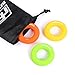 Hand Grip Strengthener Rings,A Forearm Wrist & Finger Exerciser,Life Time Warranty!Perfect Trainer for Rock Climbing, Athletes & Musicians Stress Relief & Rehabilitation,Set of 6 Resistance Levels.