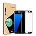 ICHECKEY Samsung Galaxy S7 edge Screen Protector, [Upgraded] 3D Curved Full Coverage Tempered Glass Screen Protector Cover for Samsung Galaxy S7 edge-Black
