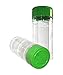 nini-Spice Storage Containers – 6 Small Spice Jar or Empty Spice Bottles Set for Everyday Use – Each with 200 ml (7oz) Capacity – Food-Safe Clear Plastic
