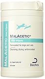 DermaPet MalAcetic Wet Wipes/Dry Bath, 100 Count