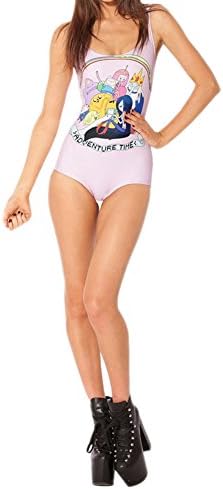 Prettyapparel Women Retro Digital Printed One Piece Monokini Swimwear Boyleg Bikini