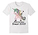 Kid 10 Yrs Old 10th Birthday Unicorn Dabbing Shirt 2008 Cute