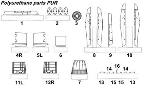 CMK 1:48 JAS-39D Gripen Exterior Set for Italeri Resin Detail #4197