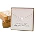 BRIDE DAZZLE Bridesmaid Gift - Pretty Single Floating Pearl Necklace (Gold Color, Simulated Pearl)