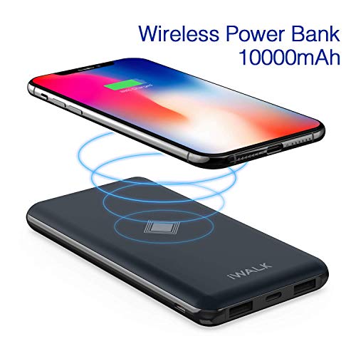 iWALK Wireless Portable Charger, 10000mAh Quick Charge PD