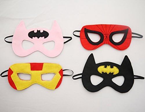 Adult Batman Bat girl, Iron Man, Spiderman, Captain America, Superman Superhero Mask