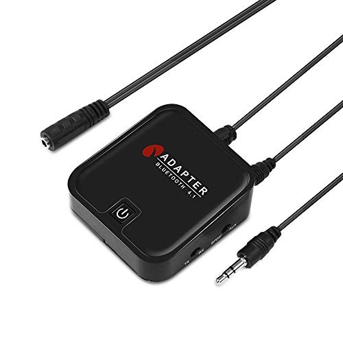 Baile Bluetooth Transmitter and Receiver, Digital Optical TOSLINK and 3.5mm Wireless Audio Adapter for TV/Home Stereo System – aptX Low Latency