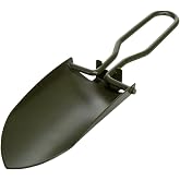 Stansport Stainless Steel Folding Shovel with Sheath - Compact - 5" - Survival Caming Outdoor Hiking Gardening Backpacking Emergency Portable