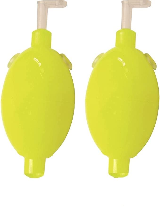 blntackle76 Set of 2 Water Balls Red, Yellow, Clear Oval 8.15 & 30 g, Bubble Water Ball Egg + Free Petri Sticker (Yellow 2 x 8 g)