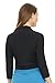 Rekucci Women's Soft Knit Rounded Hem Stretch Bolero Shrug (Small,Black)