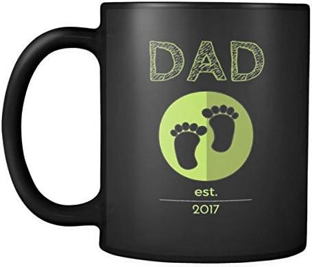 New Dad EST 2017 Green Coffee Mug (Green 2017)