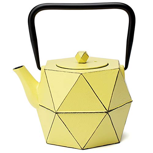 Toptier Cast Iron Teapot, Stovetop Safe Japanese Cast Iron Tea Kettle