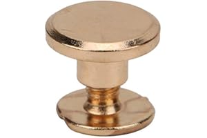 50 Sets Silvery Chicago Screws, Brass Flat Head Studs, Leather Craft Repair Rivets for Purse Wallet Handbag Decoration, 6.5mm