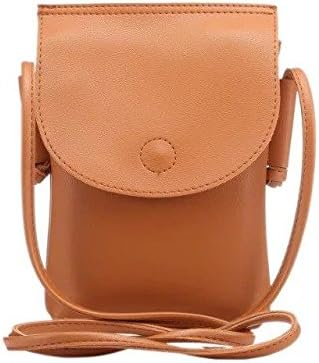 Multipurpose Soft PU Leather Wallet Universal Crossbody Cell Phone Purse Moblie Phone Carrying Cases Shoulder Bag Pouch for iPhone X/8/7/6 Plus Samsung Series Phones Under 6.5'' From WaitingU