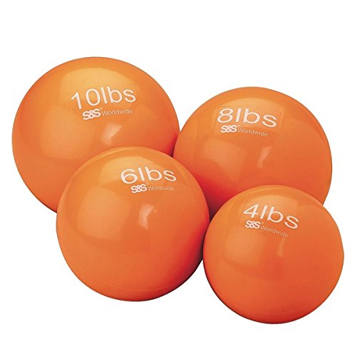 S&S Worldwide No-Bounce Medicine Balls-6LB, 6.1
