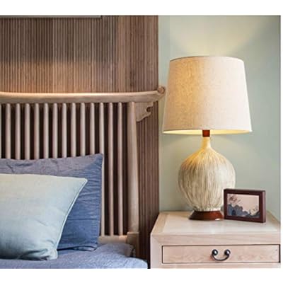 AI XIN SHOP Unique Personalized Table lamp, Creative Coconut Shell Ceramic Bedroom Bedside lamp, Study Desk lamp, Living… 41ZQUF7pJ6L