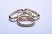 Bobeey 4pcs 29x19mm Spring Oval Rings,Gold Oval Carabiner Snap Clip Trigger Spring Keyring Buckle,Oval ring for bags,purses BBC8 (Gold) …