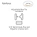 100 Sets Adjustable Bow Tie Hardware Clip Set, Metal Cravat Clip Hook Fastener for Necktie Strap (Silver)