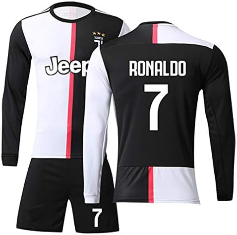FNBA #7 Cristiano Ronaldo Soccer Jersey Men Juventus F.C. Soccer Kids Jersey and Short Set Youth Sizes