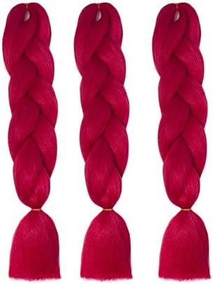 CXYP 24 Inch Synthetic Braiding Hair 3pcs/lot Afro Jumbo Braiding Hair Extensions 100g/pc Kanekalon Fiber for Twist Braiding Hair