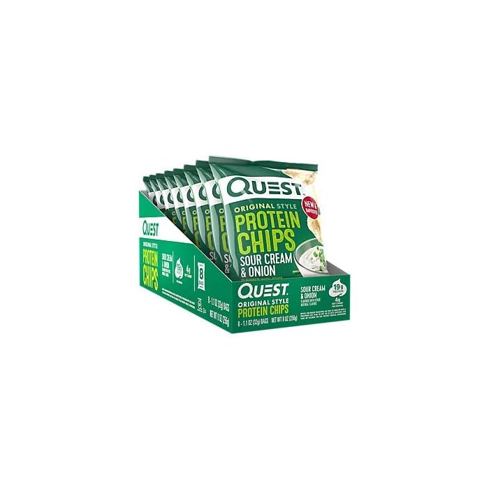 Quest Protein Chips Sour Cream Onion (8 Bags)