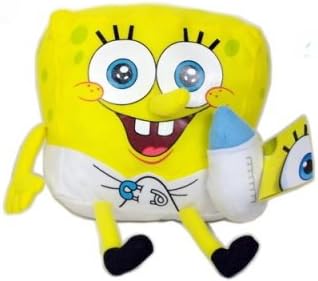 Bob L Eponge Peluche Bebe Bob Avec Son Biberon Cm Amazon Fr Cuisine Maison