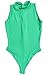 LinvMe Women's Sexy Bodysuit Thong Leotard Sleeveless Lingerie M Green