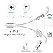 Headphone Adapter for iPhone Splitter 2 in 1 Earphone Jack Aux Audio Charger Double Dongle Adapter Cable for iPhone 7/7 Plus/8/8 Plus/X/Xs Headset Music car Charger Support All iOS Systemthumb 3