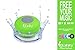 Guppy Water Resistant Bluetooth Shower Speaker Wireless Portable, Kid-friendly, Built-in Control Buttons, Speakerphone, Powerful Suction Cup, w/Safety Lanyard - Best for Indoor & Outdoor Use (Green)