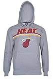 NBA Men's Miami Heat Out of Bounds Fleece Pullover Hoodie Sweatshirt, Medium, Heather Gray